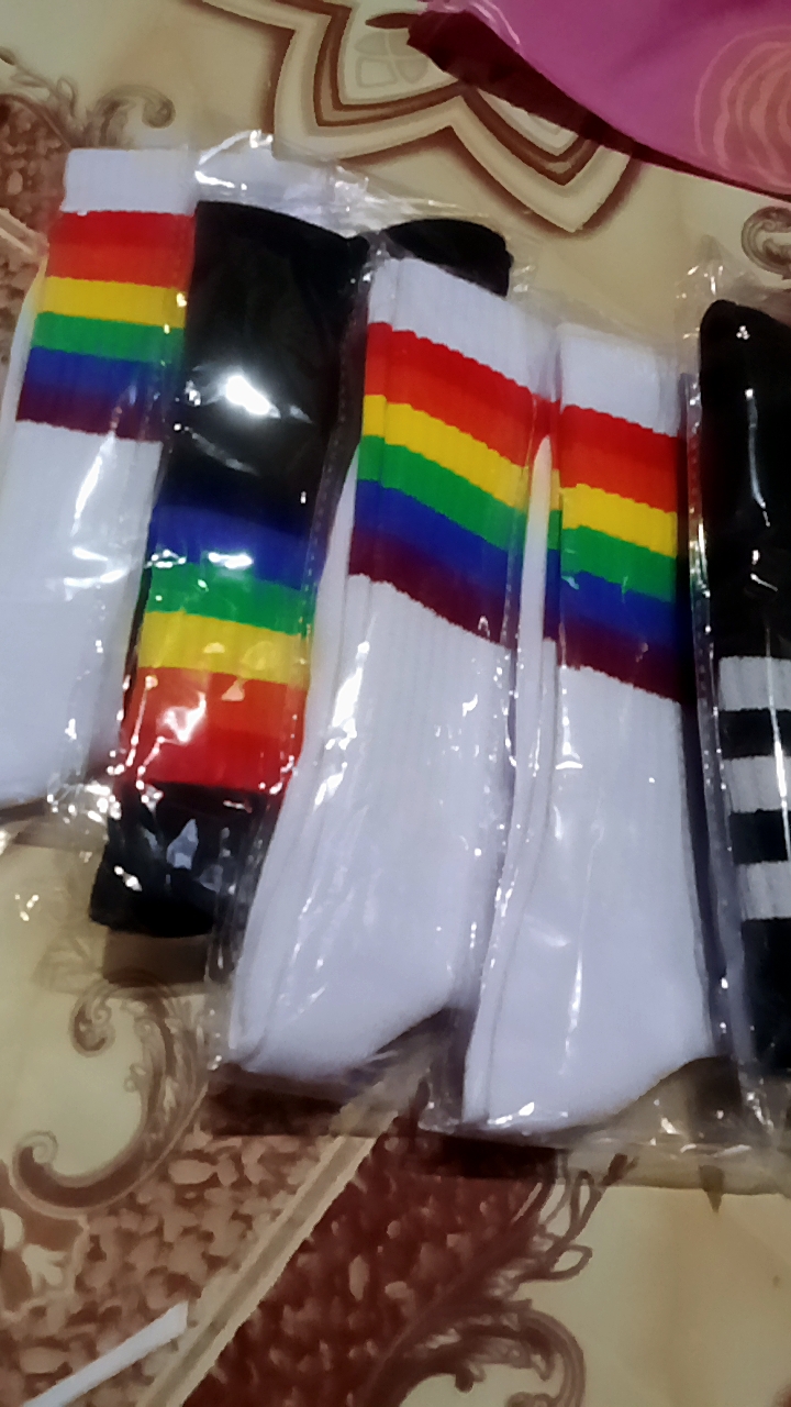 kaos kaki motif Oldschool / kaos kaki motif stripe / pradiptasock - foto 2 dari 10