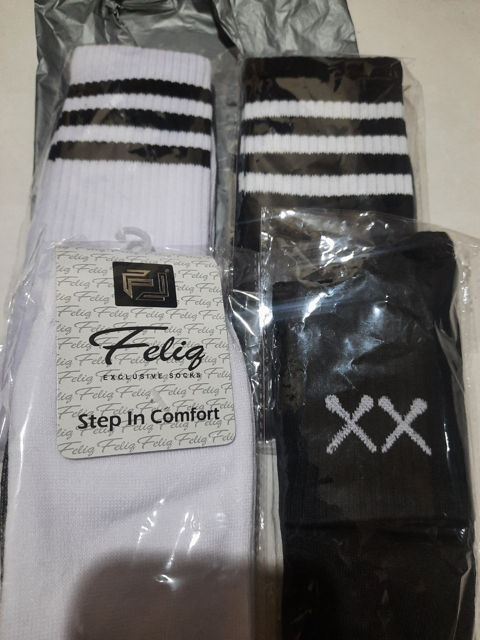 kaos kaki motif Oldschool / kaos kaki motif stripe / pradiptasock - foto 4 dari 10