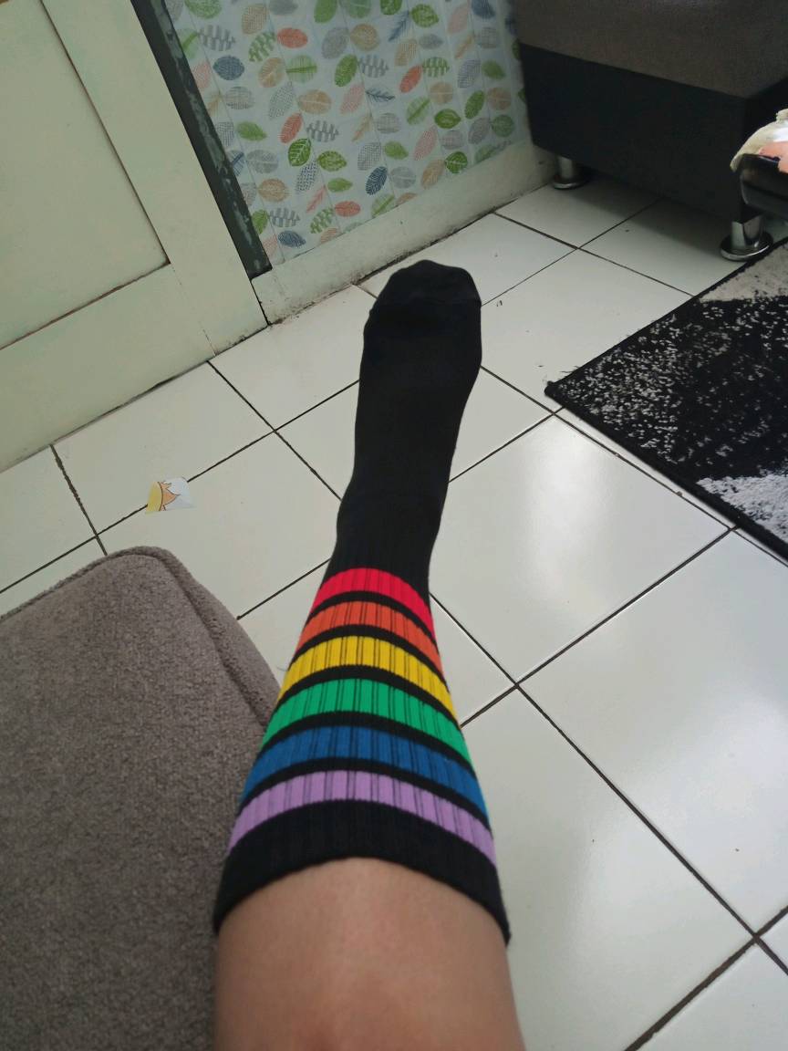 kaos kaki motif Oldschool / kaos kaki motif stripe / pradiptasock - foto 9 dari 10