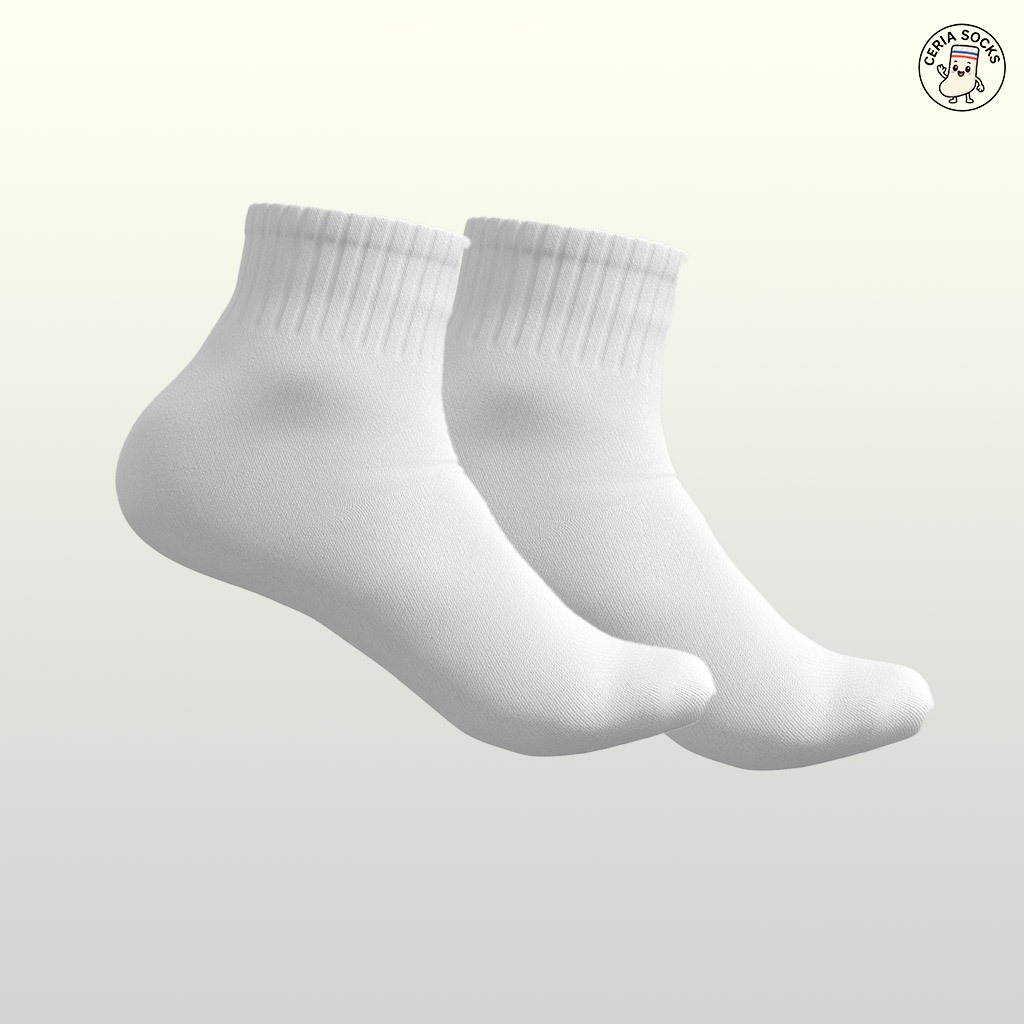 kaos kaki oldschool pendek polos basic sport all size dewasa - foto 6 dari 10