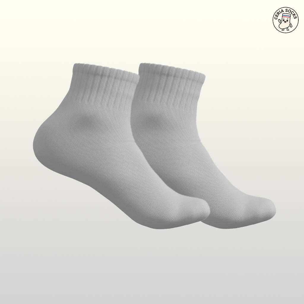 kaos kaki oldschool pendek polos basic sport all size dewasa - foto 7 dari 10