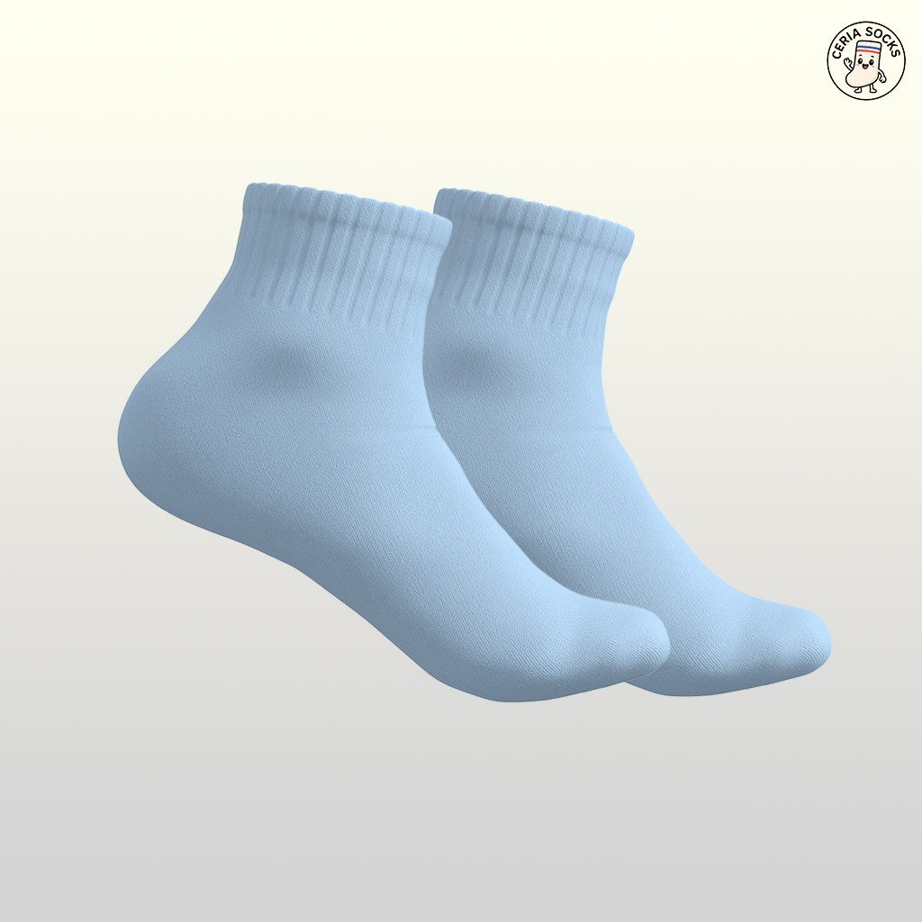 kaos kaki oldschool pendek polos basic sport all size dewasa - foto 9 dari 10