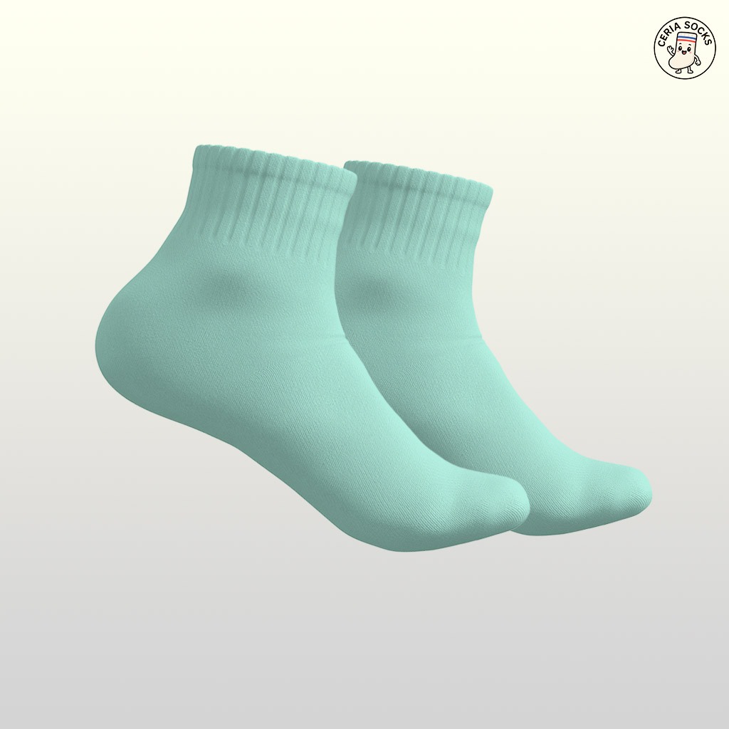 kaos kaki oldschool pendek polos basic sport all size dewasa - foto 10 dari 10