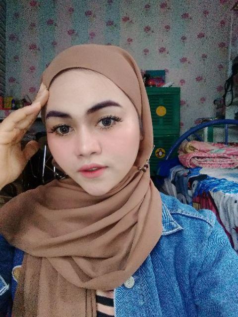 Foto ulasan Pashmina ceruty babydoll ultimate premium PART1