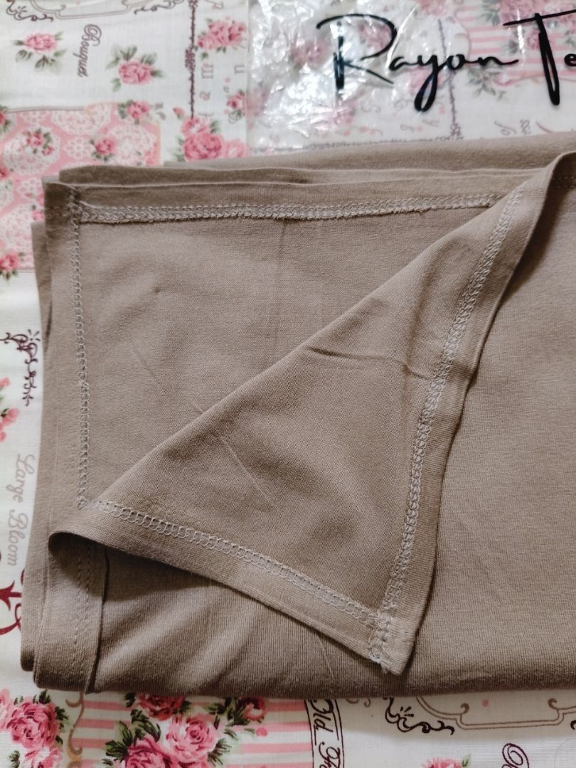 Pashmina kaos RAYON TENCEL premium FREE POUCH - foto 4 dari 10