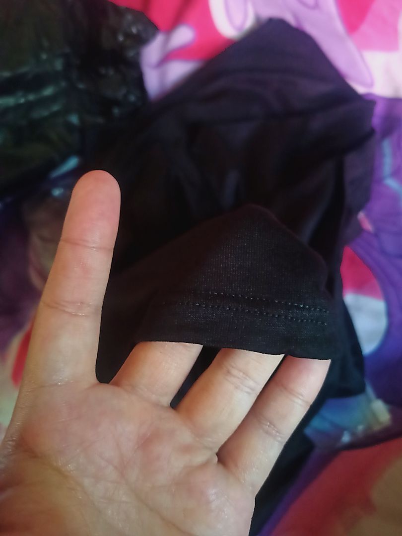 Foto ulasan Pashmina kaos RAYON TENCEL premium FREE POUCH