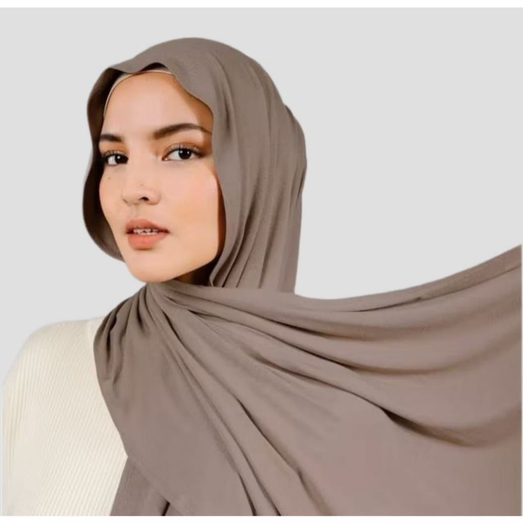 Pashmina Kaos Rayon | Pashmina kaos rayon meleyot | pashmina kaos - foto 1 dari 10
