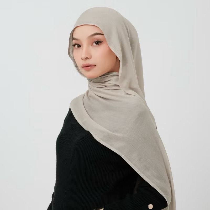 Pashmina Viscose Bamboo || Hijab Modal Viscose || Pashmina 170 x 70 - foto 7 dari 10