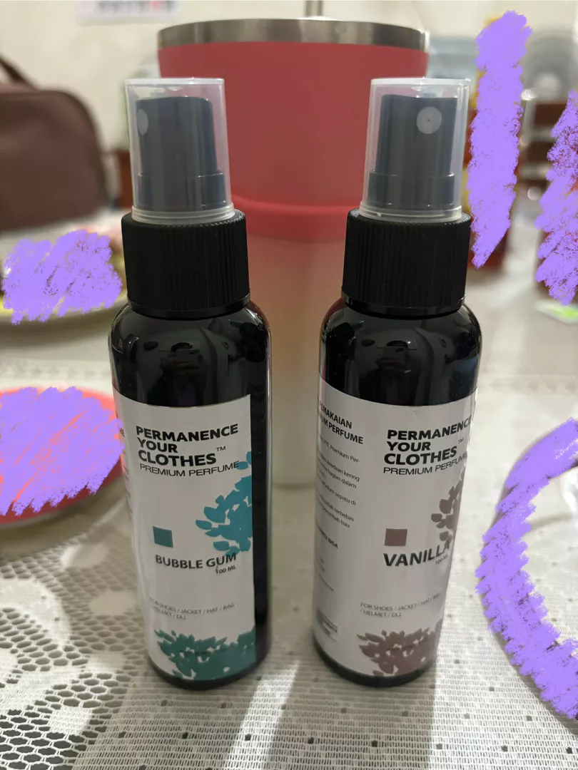Foto ulasan pembeli l*****a, varian Vanilla,100 ml, Bubble Gum,100 ml
