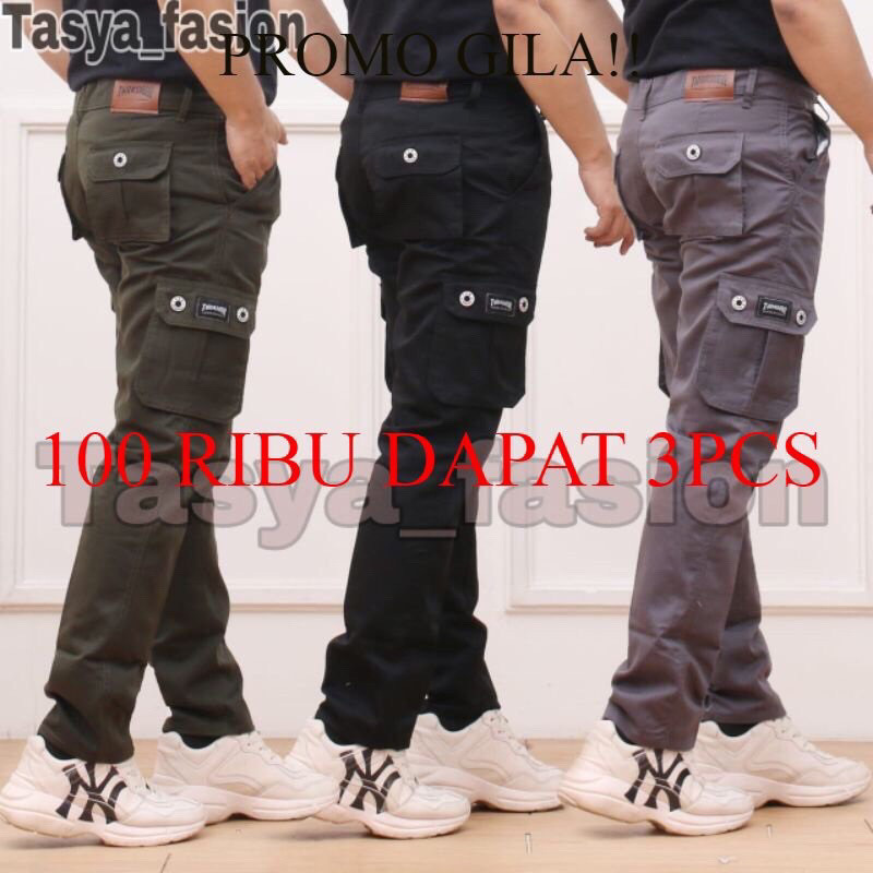 PROMO!! 100 Rb Dapat 4 Pcs YANG LAGI HITS Celana Cargo Panjang Pria Army Loreng Ufc Venum Mma Pantai Gym Lari Fitnes