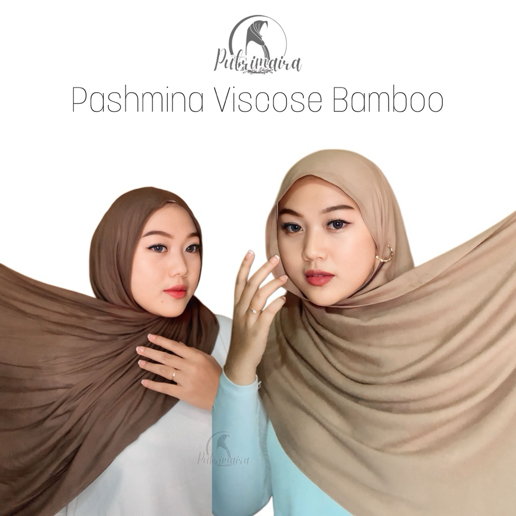 Putrimaira - Viscose Bamboo Shawl (Pashmina Modal Double Stitch) - foto 1 dari 10