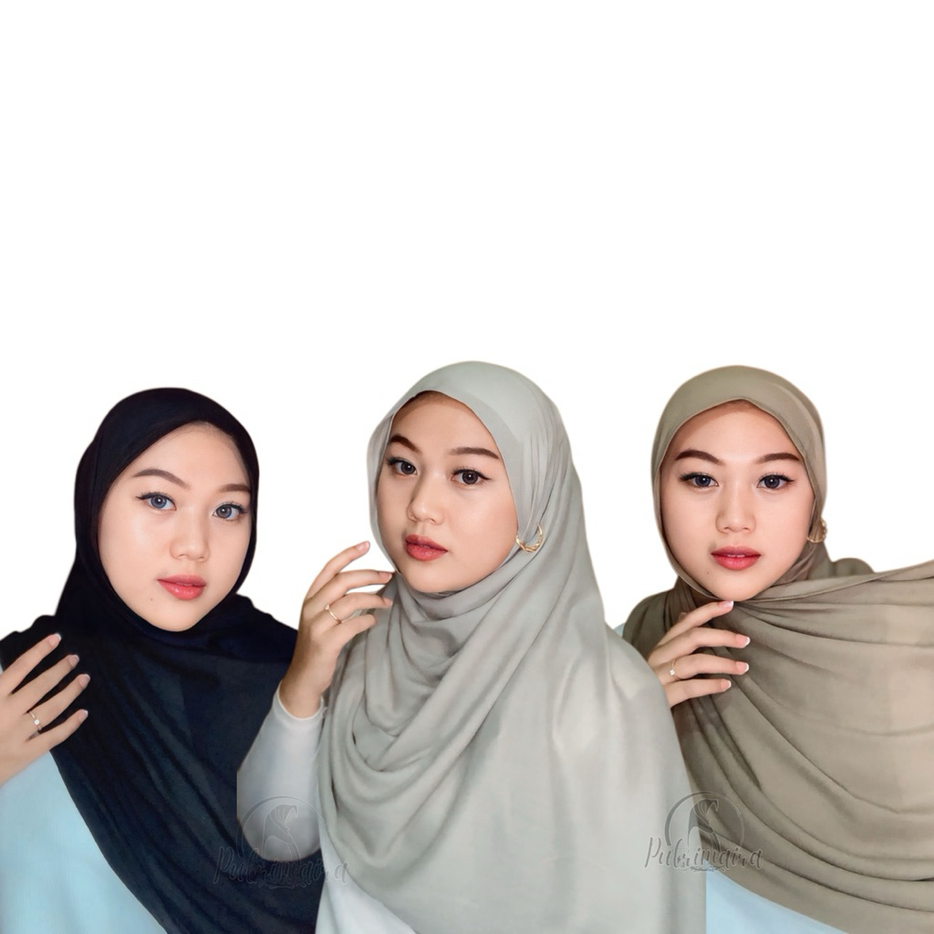 Putrimaira - Viscose Bamboo Shawl (Pashmina Modal Double Stitch) - foto 9 dari 10