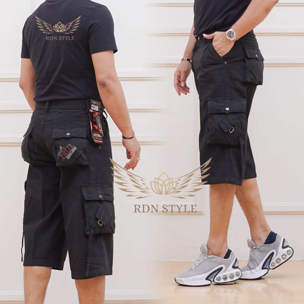 RDN STYLE Celana Cargo Pendek Semi Jeans 27-38 - foto 5 dari 10, wxgcxdu8uc