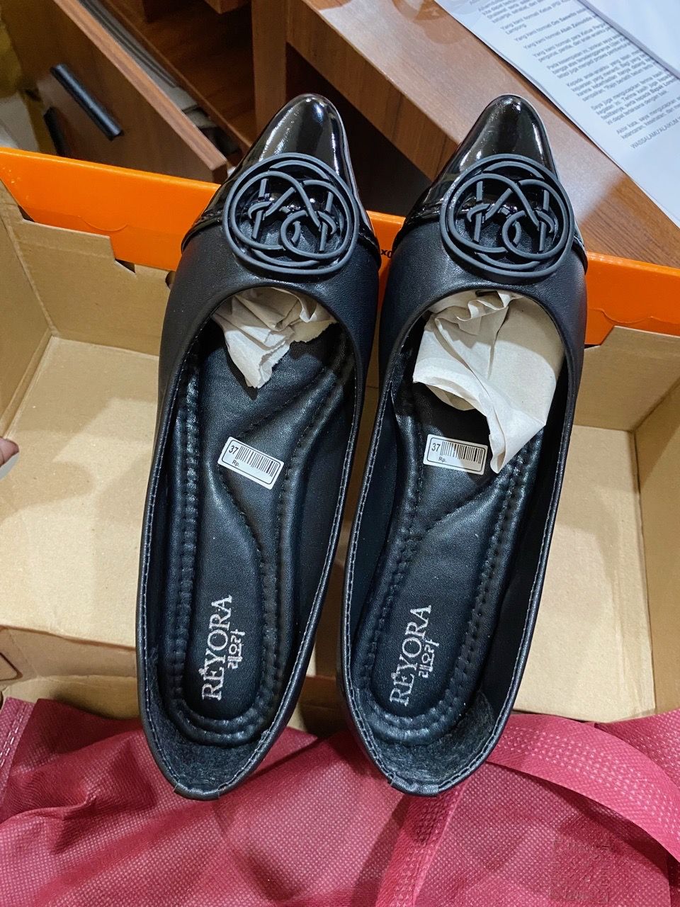 RÈYORA Sepatu Flat Shoes Kerja Balet Wanita Korea MAUDY - foto 5 dari 10, fitrihehe