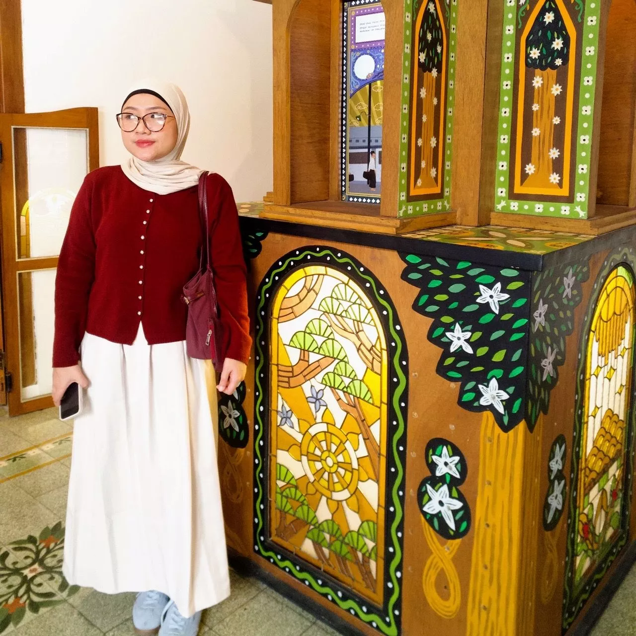 Foto ulasan Resyahijab Pashmina Tencel Premium Free Pouch