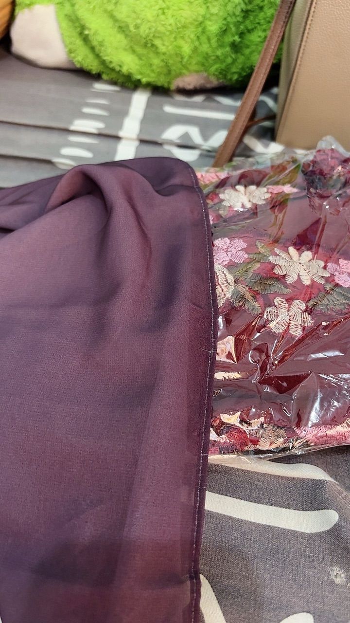 Timcraft Pashmina Ceruty Baby Doll Gradasi Ombre Two Tone - foto 8 dari 10