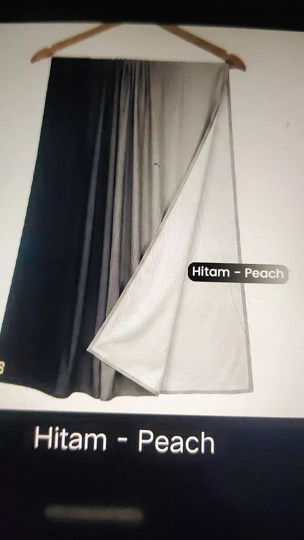 Foto ulasan Timcraft Pashmina Ceruty Baby Doll Gradasi Ombre Two Tone