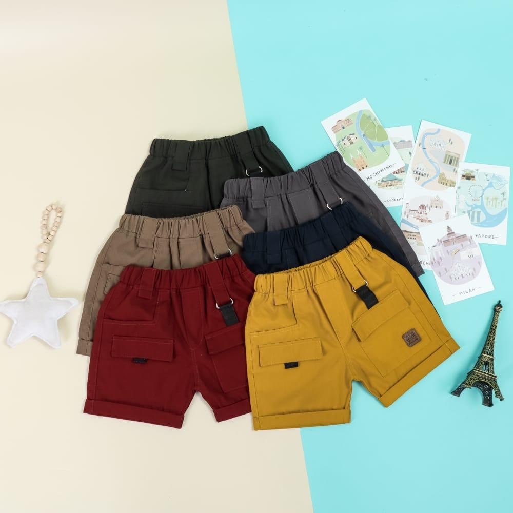 Unokids Cargo Shortpants Anak Original Cotton - foto 2 dari 10