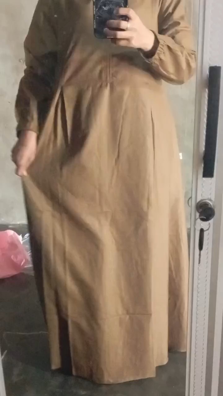 Yahwo hijab fashion - Gamis wanita seragam PNS Pemda pdh warna kheki - busui -bahan toyobo - Foto ulasan pembeli