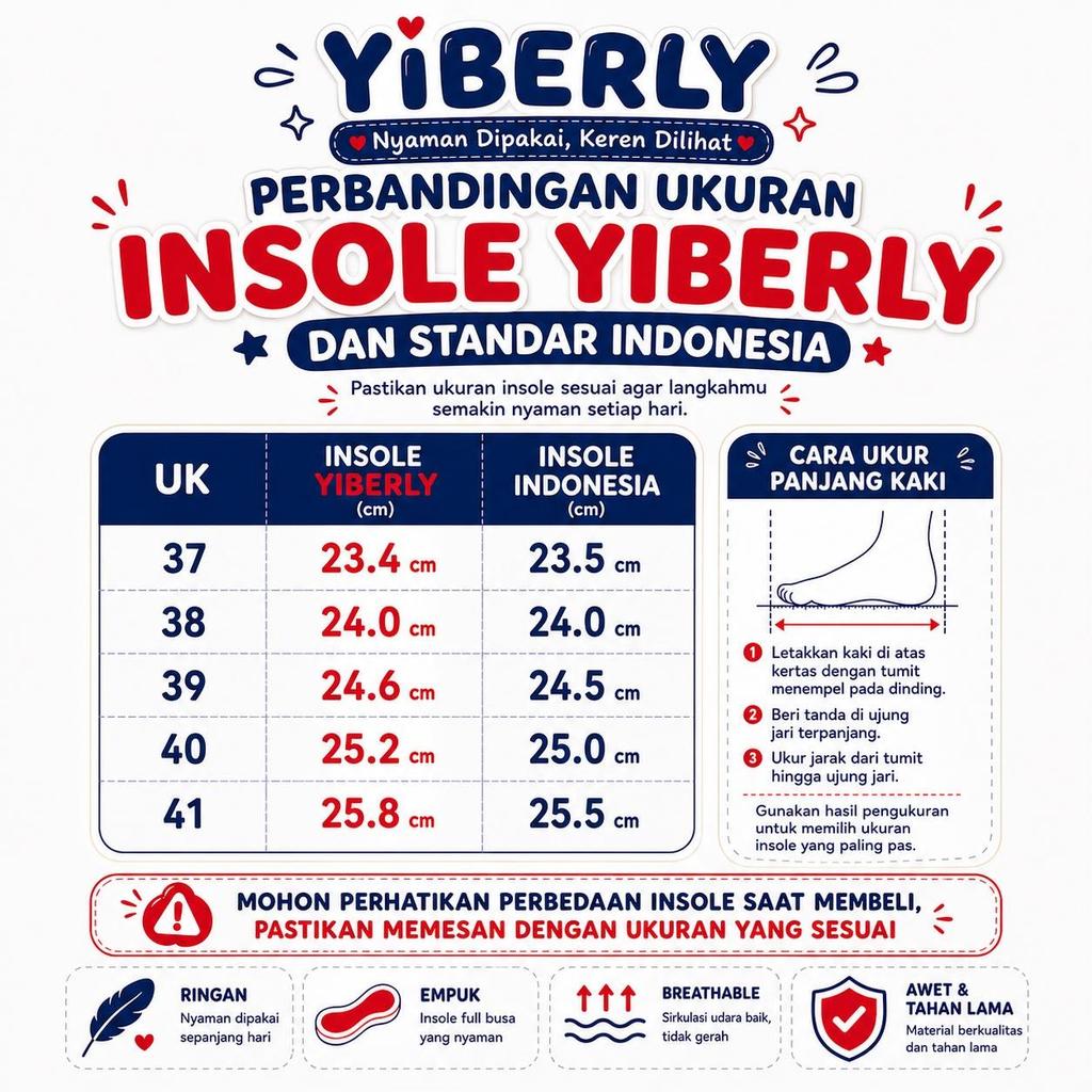 YIBERLY BERLY-V2A05 SEPATU UNISEX MODEL TERBARU CASUAL INSPIRED MINIMALIST SNEAKERS - foto 10 dari 10