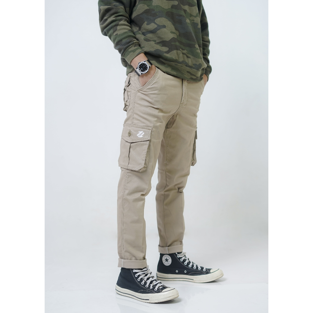 Zeins - Celana Panjang Cargo Premium Slimfit Stretch