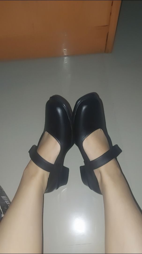 Foto ulasan Zeintin - Sepatu Pantofel Wanita Kasual Formal Sepatu Kerja Paskibra Wanita ZO