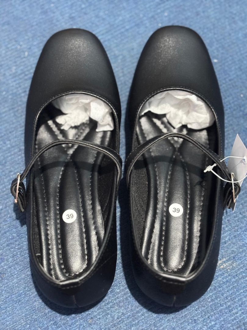 Foto ulasan ZURA-Sepatu pantofel wanita paskibra hak 3cm