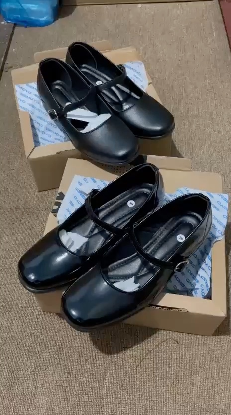 Foto ulasan ZURA-Sepatu pantofel wanita paskibra hak 3cm