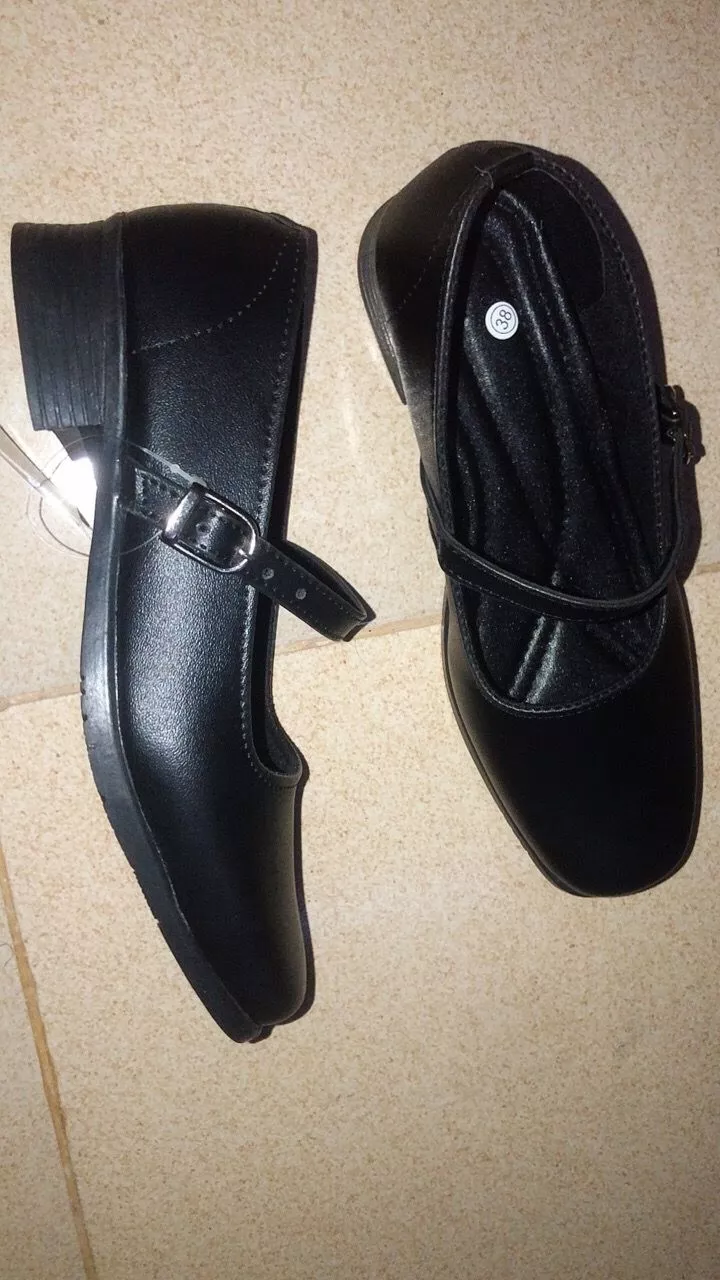 Foto ulasan ZURA-Sepatu pantofel wanita paskibra hak 3cm