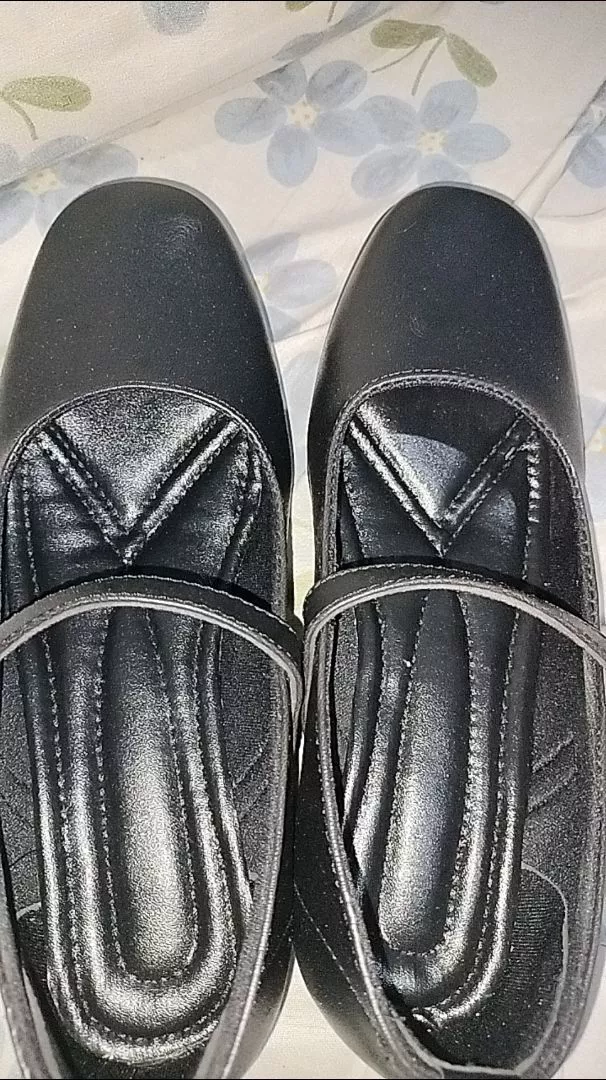 Foto ulasan ZURA-Sepatu pantofel wanita paskibra hak 3cm