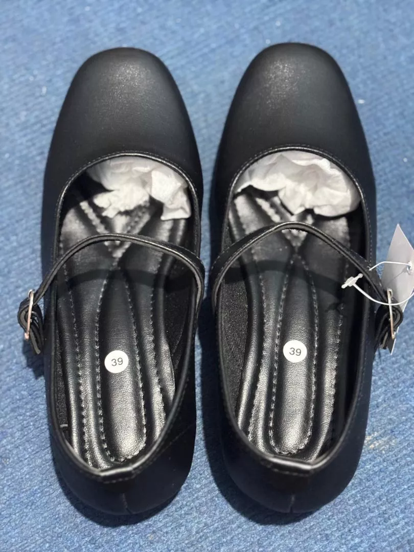Foto ulasan ZURA-Sepatu pantofel wanita paskibra hak 3cm